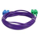 Picture of 5m ASC to SC Purple OS2 Duplex OFNR (Riser-Rated) SMF Fiber Patch Cable