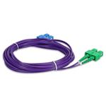 Picture of 5m ASC to SC Purple OS2 Duplex OFNR (Riser-Rated) SMF Fiber Patch Cable