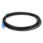 Picture of 5m ASC to SC Black OS2 Simplex OFNR (Riser-Rated) SMF Fiber Outdoor Patch Cable
