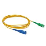 Picture of 5m ASC to SC Yellow OS2 Simplex OFNR (Riser-Rated) SMF Fiber Patch Cable