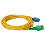 Picture of 7m ASC to SC Yellow OS2 Duplex OFNR (Riser-Rated) SMF Fiber Patch Cable