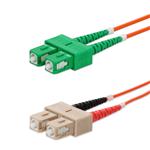 Picture of 90m ASC to SC Orange OM1 Duplex OFNR (Riser-Rated) MMF Fiber Patch Cable