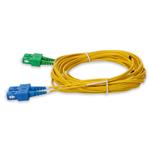 Picture of 8m ASC to SC Yellow OS2 Duplex Microboot, Snagless OFNR (Riser-Rated) SMF Fiber Patch Cable