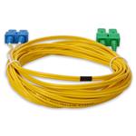 Picture of 8m ASC to SC Yellow OS2 Duplex Microboot, Snagless OFNR (Riser-Rated) SMF Fiber Patch Cable