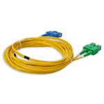 Picture of 8m ASC to SC Yellow OS2 Duplex Microboot, Snagless OFNR (Riser-Rated) SMF Fiber Patch Cable