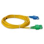 Picture of 8m ASC to SC Yellow OS2 Duplex Microboot, Snagless OFNR (Riser-Rated) SMF Fiber Patch Cable