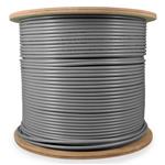 Picture of 1000ft Non-Terminated Gray CAT 6A Shielded Plenum-Rated Bulk Cable