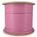 Picture of 1000ft Non-Terminated Pink CAT 6A Shielded Plenum-Rated Bulk Cable