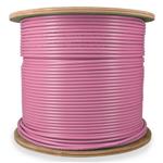 Picture of 1000ft Non-Terminated Pink CAT 6A Shielded Plenum-Rated Bulk Cable