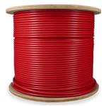 Picture of 1000ft Non-Terminated Red CAT 6A Shielded Plenum-Rated Bulk Cable