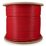 Picture of 1000ft Non-Terminated Red CAT 6A Shielded Plenum-Rated Bulk Cable