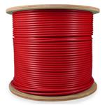 Picture of 1000ft Non-Terminated Red CAT 6A Shielded Plenum-Rated Bulk Cable