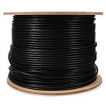 Picture of 1000ft Non-Terminated Black CAT 6 PVC Bulk Cable Outdoor