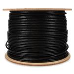 Picture of 1000ft Non-Terminated Black CAT 6 PVC Bulk Cable Outdoor