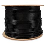 Picture of 1000ft Non-Terminated Black CAT 6 PVC Bulk Cable Outdoor