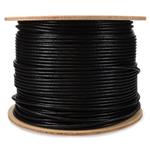 Picture of 1000ft Non-Terminated Black CAT 6 PVC Bulk Cable Outdoor