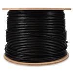 Picture of 1000ft Non-Terminated Black CAT 6 PVC Bulk Cable Outdoor
