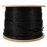 Picture of 1000ft Non-Terminated Black CAT 6 PVC Bulk Cable Outdoor
