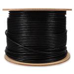 Picture of 1000ft Non-Terminated Black CAT 6 PVC Bulk Cable Outdoor