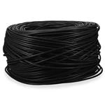 Picture of 1000ft Non-Terminated Black CAT 6 Plenum-Rated Bulk Cable TAA