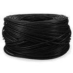 Picture of 1000ft Non-Terminated Black CAT 6 Plenum-Rated Bulk Cable TAA