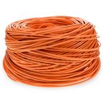 Picture of 1000ft Non-Terminated Orange CAT 6 Shielded Plenum-Rated Bulk Cable