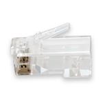 Picture of 100-Pack of Clear, CAT6 RJ-45 Connectors