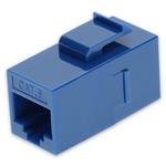 Picture of Cat6 RJ-45 (Female) to RJ-45 (Female) Blue Inline Coupler