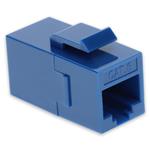 Picture of Cat6 RJ-45 (Female) to RJ-45 (Female) Blue Inline Coupler