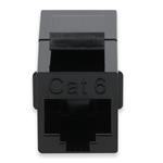 Picture of Cat6 RJ-45 (Female) to RJ-45 (Female) Black Inline Coupler