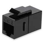 Picture of Cat6 RJ-45 (Female) to RJ-45 (Female) Black Inline Coupler