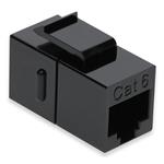 Picture of Cat6 RJ-45 (Female) to RJ-45 (Female) Black Inline Coupler