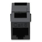 Picture of Cat6 RJ-45 (Female) to RJ-45 (Female) Black Inline Coupler