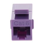 Picture of Cat6 RJ-45 (Female) to RJ-45 (Female) Purple Inline Coupler