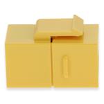 Picture of Cat6 RJ-45 (Female) to RJ-45 (Female) Yellow Inline Coupler