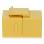 Picture of Cat6 RJ-45 (Female) to RJ-45 (Female) Yellow Inline Coupler