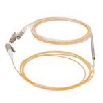 Picture of 3m LC to 2xLC Orange OM2 Simplex OFNR (Riser-Rated) Fiber Colorless Splitter Cable with 3mm OD Jacket and 50/50 Ratio