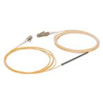 Picture of 3m LC to 2xLC Orange OM2 Simplex OFNR (Riser-Rated) Fiber Colorless Splitter Cable with 3mm OD Jacket and 50/50 Ratio