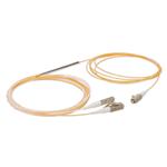 Picture of 3m LC to 2xLC Orange OM2 Simplex OFNR (Riser-Rated) Fiber Colorless Splitter Cable with 3mm OD Jacket and 50/50 Ratio