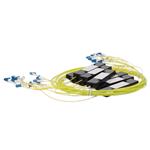 Picture of 3.3m LC to 2xLC Yellow OS2 Simplex OFNR (Riser-Rated) SMF Fiber Colorless Splitter Cable with 50/50 Ratio