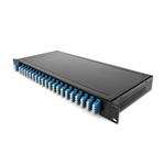 Picture of 40 Channel High Performance DWDM MUX and DEMUX (Duplex), 1U Rack Mount, Channels 21-60, with Monitor Port (2%), LC/UPC Adapters