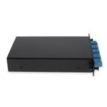 Picture of 2 Channel 1W LGX DWDM MUX and DEMUX (Duplex), ITU 100GHz, Channels 25-26, with Express Port, Monitor Port, and UPC/LC Connectors