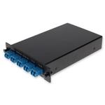 Picture of 2 Channel 1W LGX DWDM MUX and DEMUX (Duplex), ITU 100GHz, Channels 28-29, with Express Port, Monitor Port, and UPC/LC Connectors