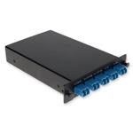 Picture of 2 Channel 1W LGX DWDM MUX and DEMUX (Duplex), ITU 100GHz, Channels 28-29, with Express Port, Monitor Port, and UPC/LC Connectors