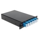 Picture of 8 Channel 1W LGX DWDM MUX and DEMUX (Duplex), ITU 100GHz, Channels 46-53, with Express Port and Monitor Port, and UPC/LC Connectors