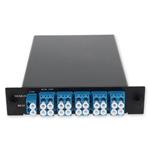 Picture of 8 Channel 1W LGX DWDM MUX and DEMUX (Duplex), ITU 100GHz, Channels 46-53, with Express Port and Monitor Port, and UPC/LC Connectors