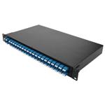Picture of 40 Channel DWDM MUX and DEMUX, 19in 1U Rack Mount, Channels 21-60, with Dual Monitor Ports