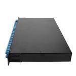 Picture of 40 Channel DWDM MUX and DEMUX, 19in 1U Rack Mount, Channels 21-60, with Dual Monitor Ports