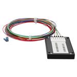 Picture of 4 Channel DWDM MUX DEMUX Splice CARTRIDGE, Channels 52-55, with Express Port and Monitor Port