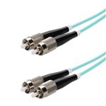 Picture of 3m FC to FC Aqua OM4 Duplex OFNR (Riser-Rated) Fiber Patch Cable